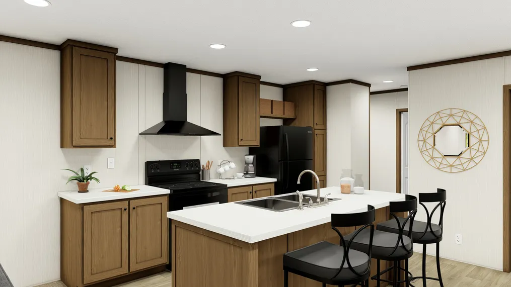 The COLOSSAL Kitchen. This Manufactured Mobile Home features 3 bedrooms and 2 baths.