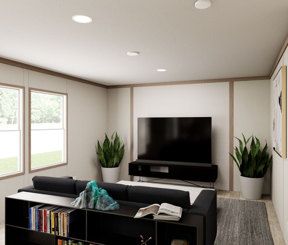 The ULTRA FLEX 60 Den. This Manufactured Mobile Home features 3 bedrooms and 2 baths.