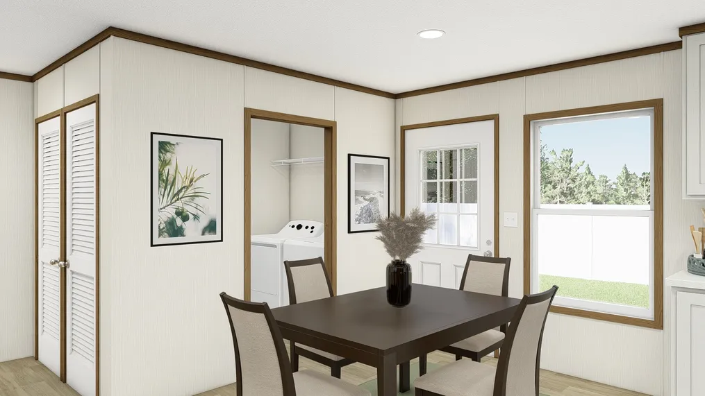 The GLIMPSE Dining Area. This Manufactured Mobile Home features 3 bedrooms and 2 baths.