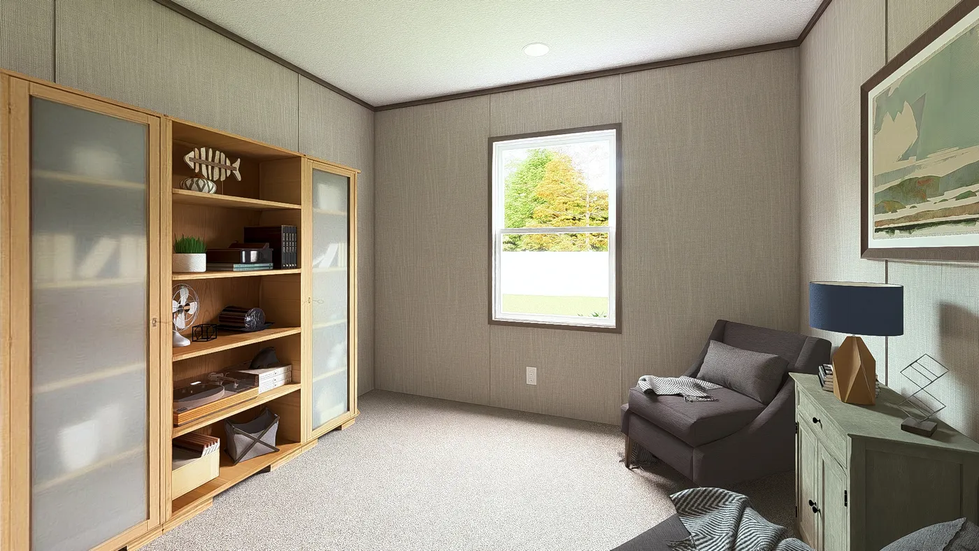 The ULTRA BREEZE 28X52 Bedroom. This Manufactured Mobile Home features 3 bedrooms and 2 baths.