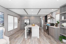 The PLATINUM ANNIVERSARY Kitchen. This Manufactured Mobile Home features 3 bedrooms and 2 baths.