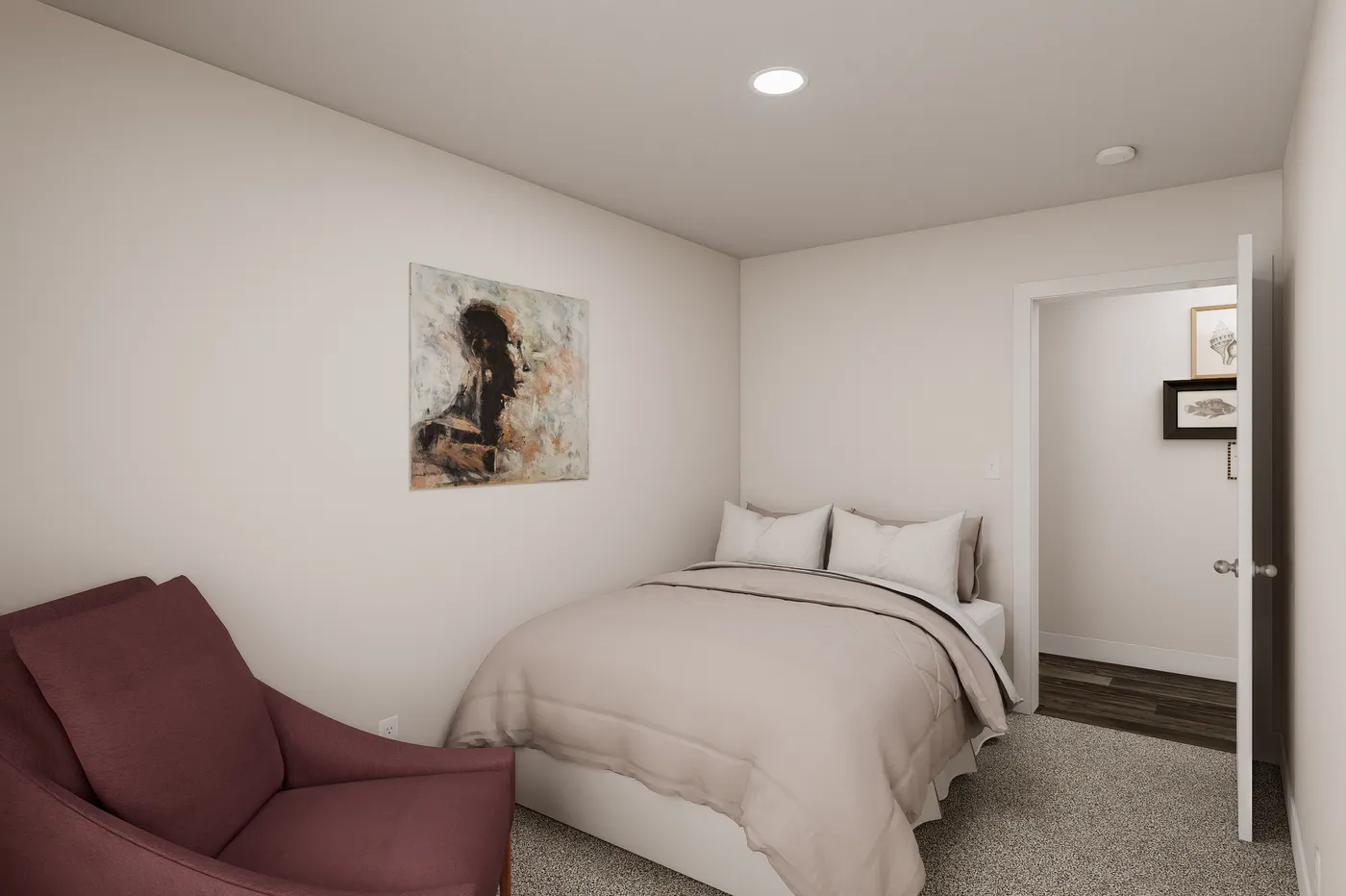 The 5628-MS068 CARMEL Bedroom. This Manufactured Mobile Home features 3 bedrooms and 2 baths.