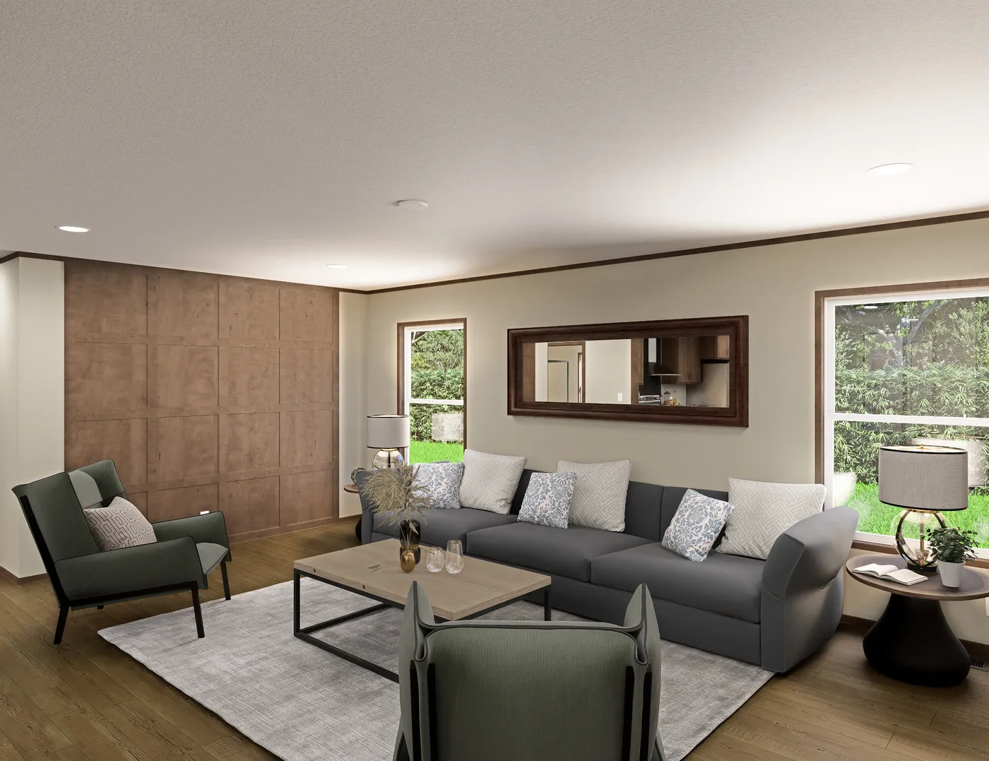 The EVEREST Den. This Manufactured Mobile Home features 4 bedrooms and 2 baths.