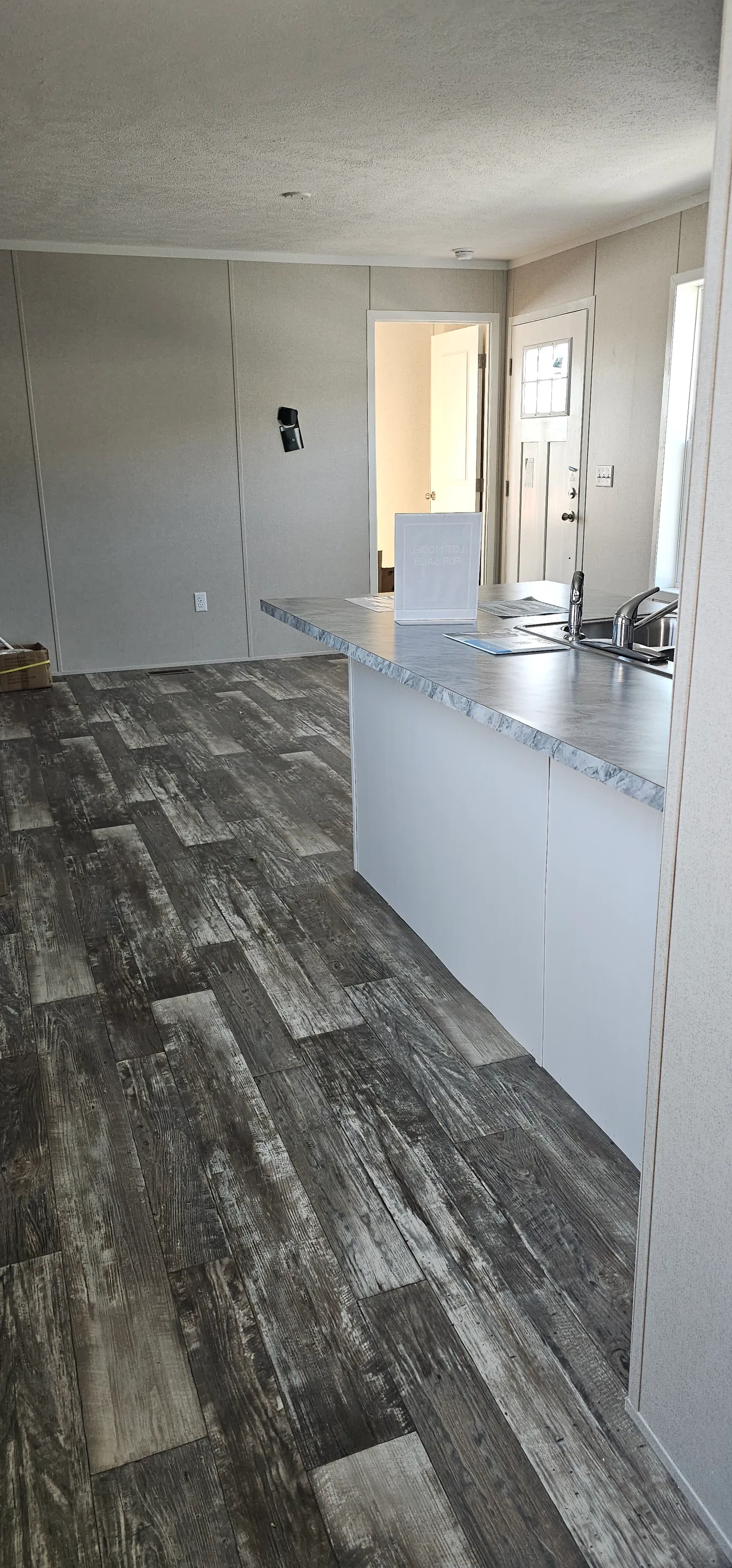 The ONYX 48 Dining Area. This Manufactured Mobile Home features 2 bedrooms and 1 bath.