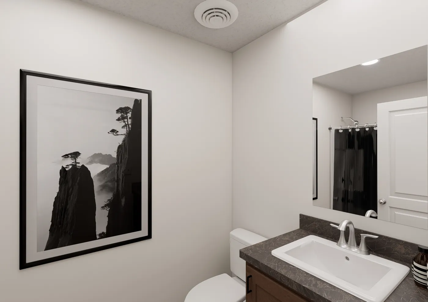The 5036 IMAGINE Guest Bathroom. This Manufactured Mobile Home features 3 bedrooms and 2 baths.