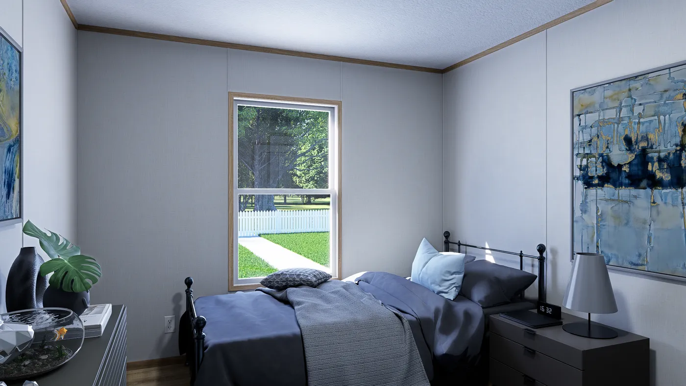 The ECLIPSE Guest Bedroom. This Manufactured Mobile Home features 4 bedrooms and 2 baths.
