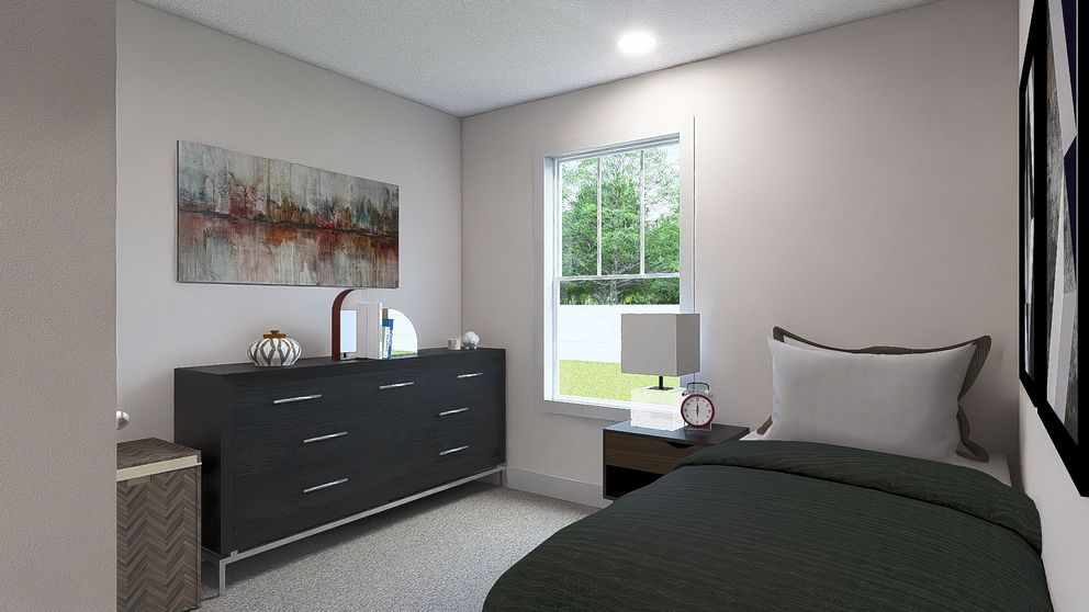 The RISING SUN Guest Bedroom. This Manufactured Mobile Home features 2 bedrooms and 2 baths.