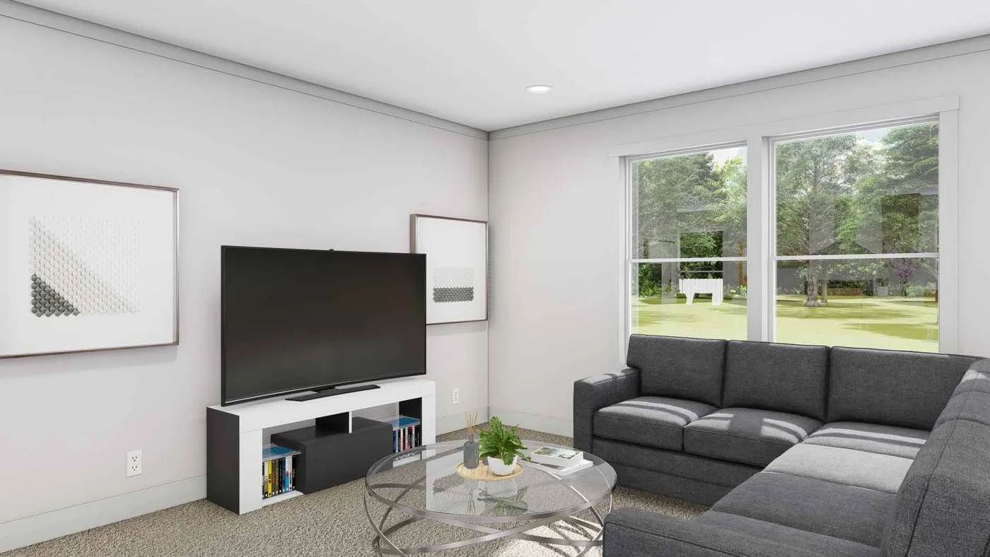 The PURPLE RAIN Living Room. This Manufactured Mobile Home features 3 bedrooms and 2 baths.