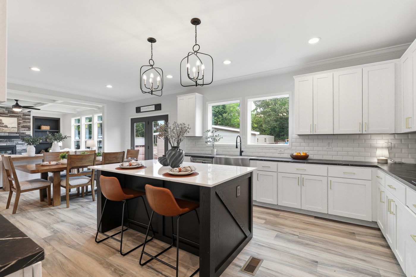 The THE SUMMIT Kitchen. This Manufactured Mobile Home features 3 bedrooms and 2 baths.