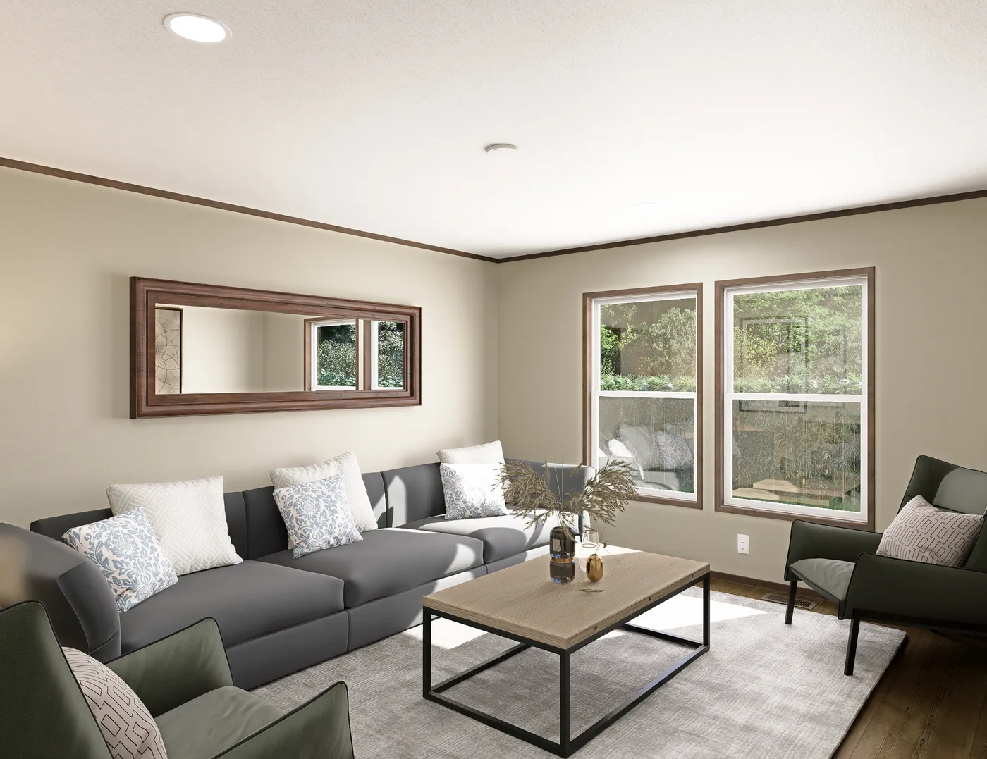 The FIJI Den. This Manufactured Mobile Home features 3 bedrooms and 2 baths.