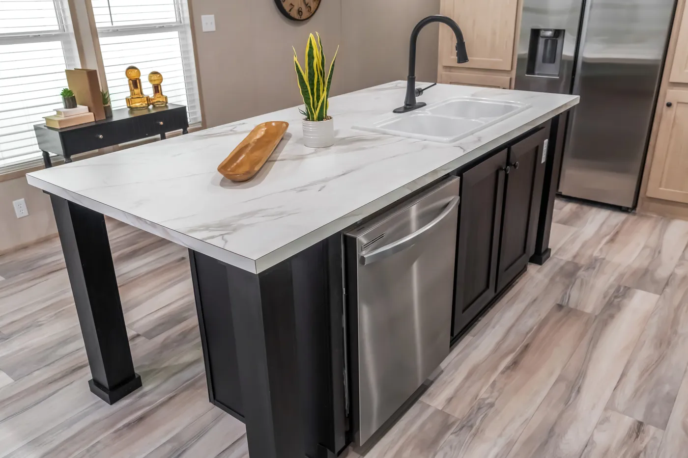 The ANNIVERSARY JEWEL Kitchen. This Manufactured Mobile Home features 3 bedrooms and 2 baths.