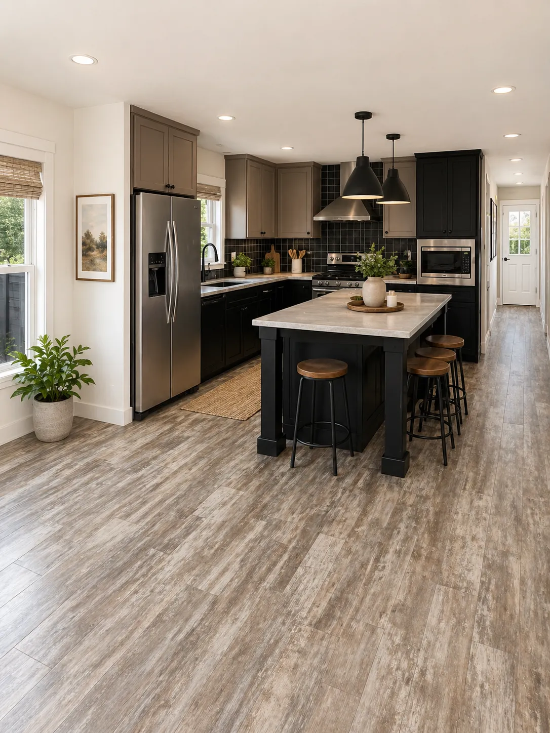 The ANNIVERSARY 1566 Kitchen. This Manufactured Mobile Home features 2 bedrooms and 2 baths.