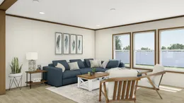 The DISCOVER Living Room. This Manufactured Mobile Home features 3 bedrooms and 2 baths.