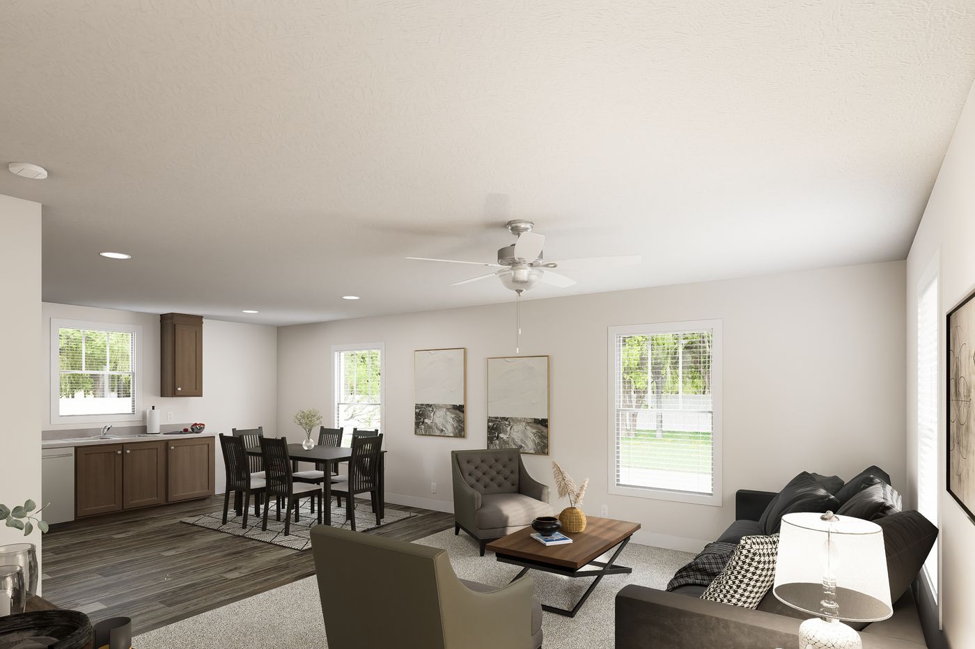 The 4428-MS066 BLUFFTON Foyer. This Manufactured Mobile Home features 3 bedrooms and 2 baths.