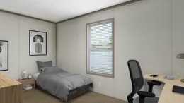 The 7616-4700 THE PULSE Guest Bedroom. This Manufactured Mobile Home features 3 bedrooms and 2 baths.