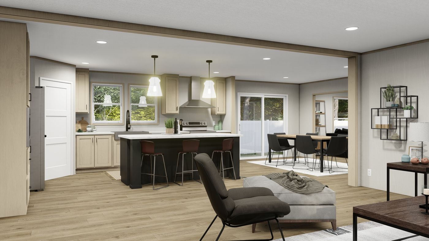 The KING AIR Foyer. This Manufactured Mobile Home features 4 bedrooms and 2 baths.