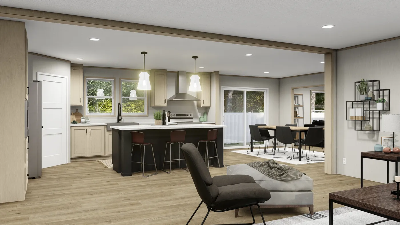 The KING AIR Foyer. This Manufactured Mobile Home features 4 bedrooms and 2 baths.