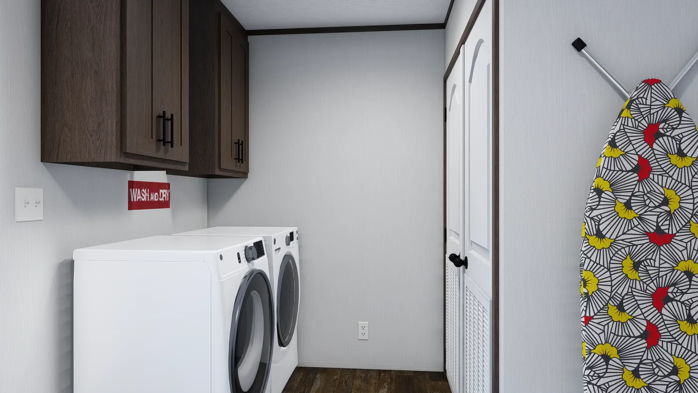 The BOLT Utility Room. This Manufactured Mobile Home features 4 bedrooms and 2 baths.