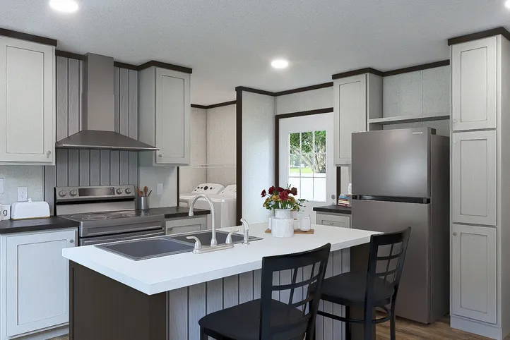 The SPIRIT Kitchen. This Manufactured Mobile Home features 2 bedrooms and 2 baths.