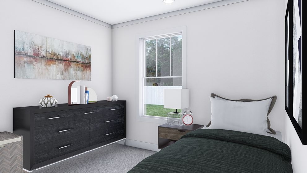 The RISING SUN Guest Bedroom. This Manufactured Mobile Home features 2 bedrooms and 2 baths.
