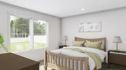 The HEY JUDE Primary Bedroom. This Manufactured Mobile Home features 5 bedrooms and 2 baths.