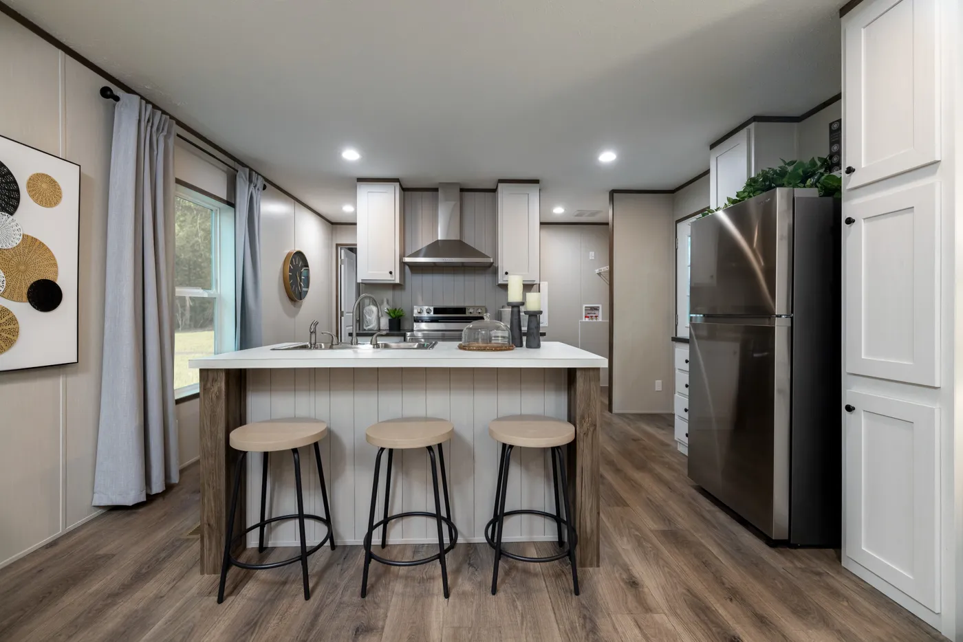 The INTUITION Kitchen. This Manufactured Mobile Home features 3 bedrooms and 2 baths.