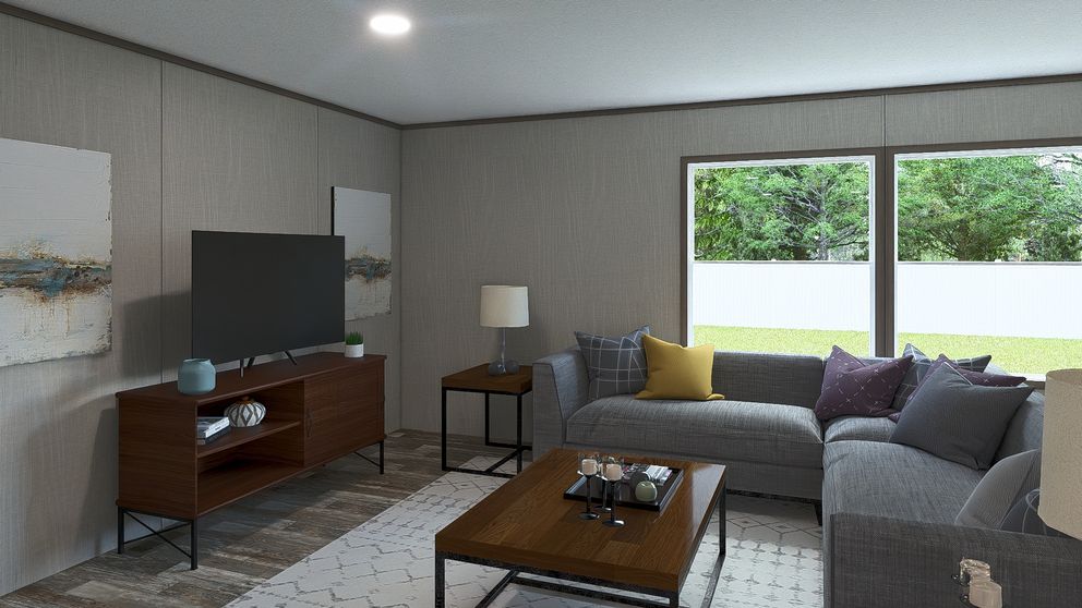 The ULTRA PRO BIG BOY 4 BR 32X76 Living Room. This Manufactured Mobile Home features 4 bedrooms and 2 baths.