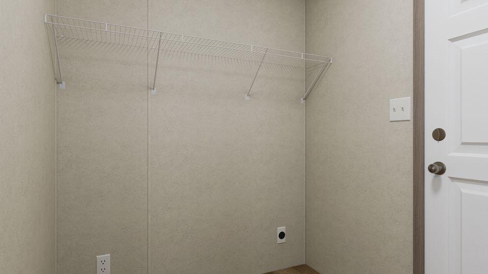 The 6614-CC02 CLEARPATH 66 Utility Room. This Manufactured Mobile Home features 3 bedrooms and 2 baths.