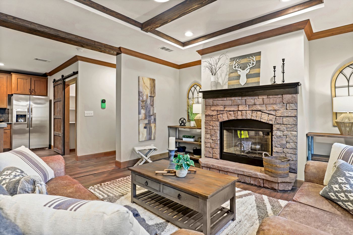 The THE DURANGO Living Room. This Manufactured Mobile Home features 3 bedrooms and 2 baths.