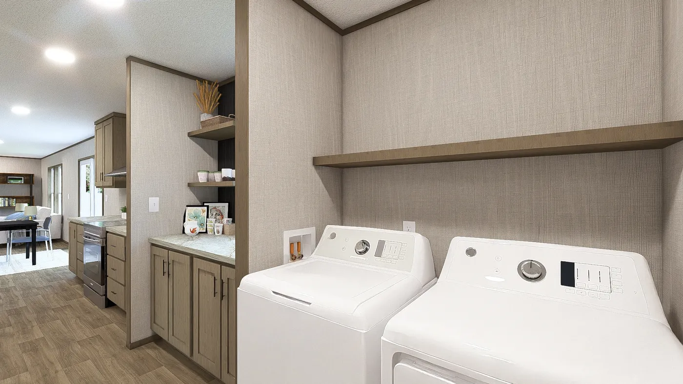 The MOROCCO Utility Room. This Manufactured Mobile Home features 4 bedrooms and 2 baths.