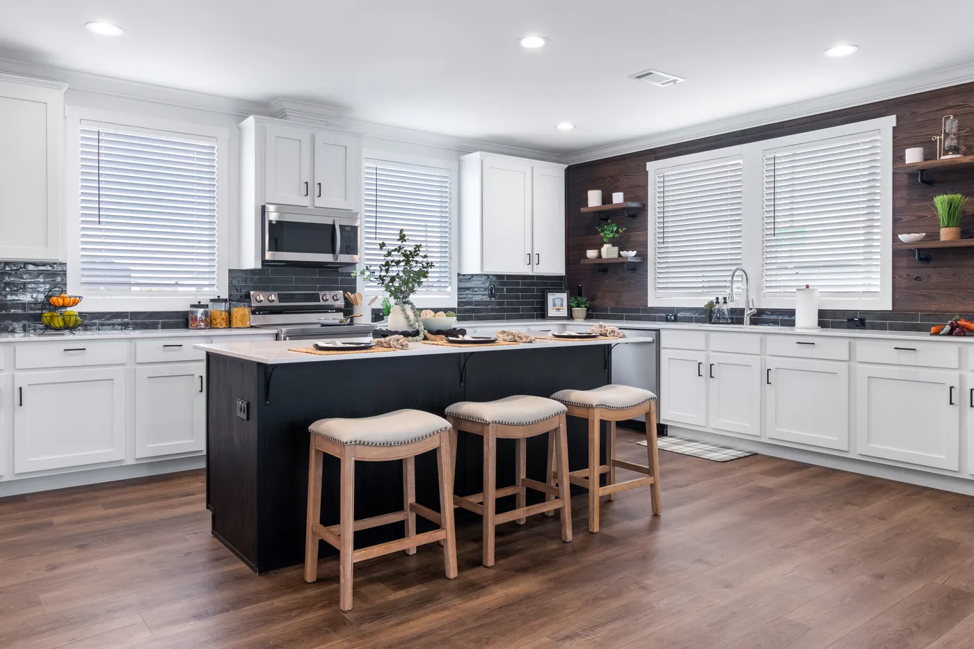 The THE SEDONA 4 Kitchen. This Manufactured Mobile Home features 4 bedrooms and 2 baths.