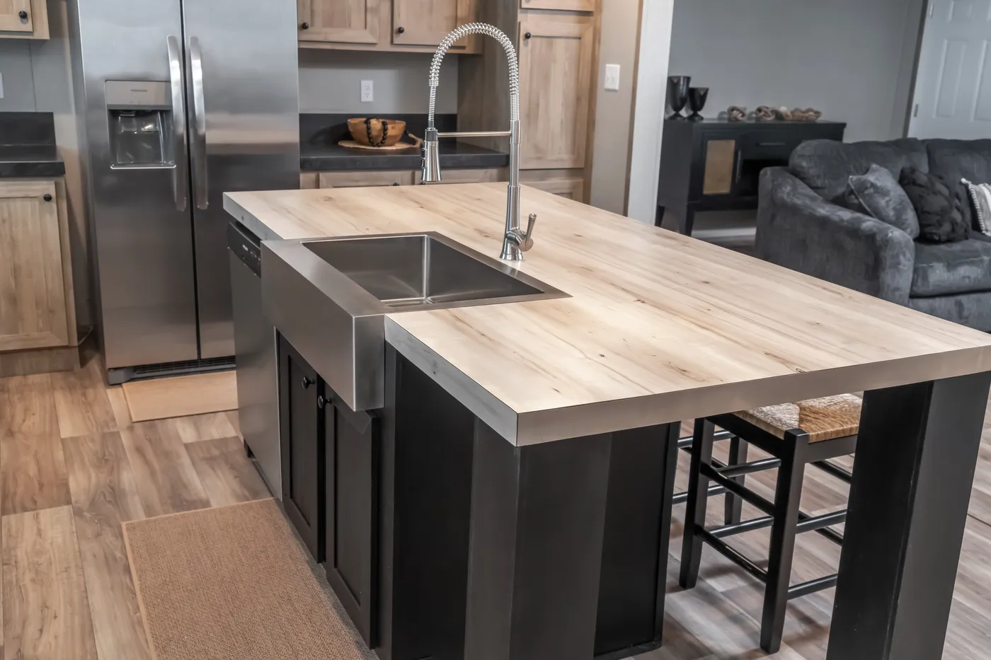 The TRADITION 72 Kitchen. This Manufactured Mobile Home features 3 bedrooms and 2 baths.