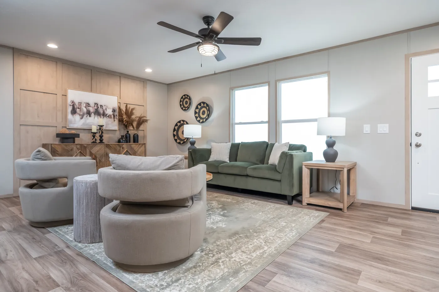 The CROCKETT Exterior. This Manufactured Mobile Home features 3 bedrooms and 2 baths.