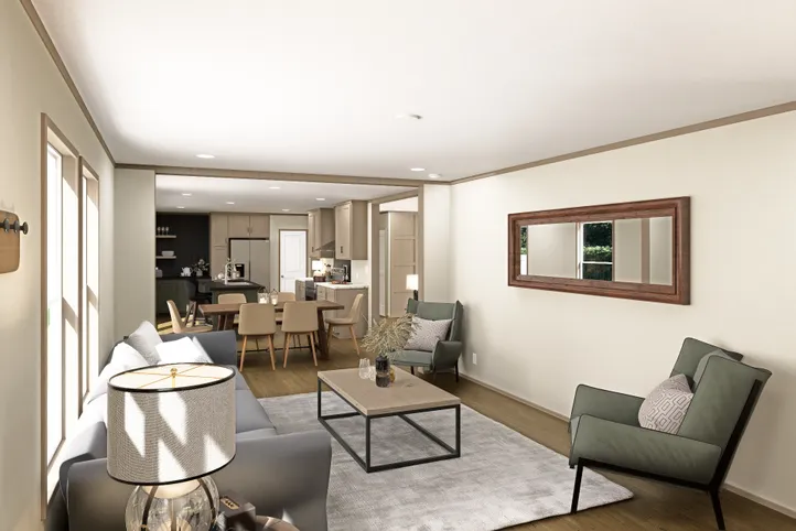 The RAINIER Foyer. This Manufactured Mobile Home features 4 bedrooms and 3 baths.