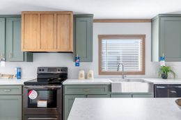 The TINSLEY Kitchen. This Manufactured Mobile Home features 4 bedrooms and 2 baths.