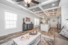 The THE DEWEY Living Room. This Manufactured Mobile Home features 3 bedrooms and 2 baths.