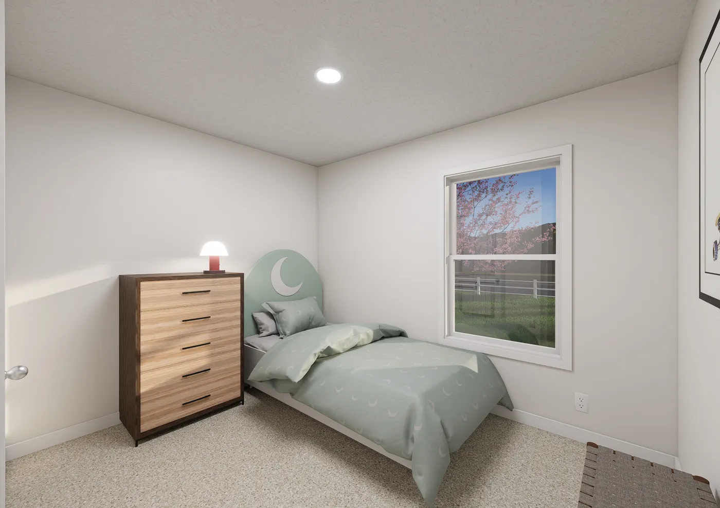 The 5037 IMAGINE Guest Bedroom. This Manufactured Mobile Home features 3 bedrooms and 2 baths.