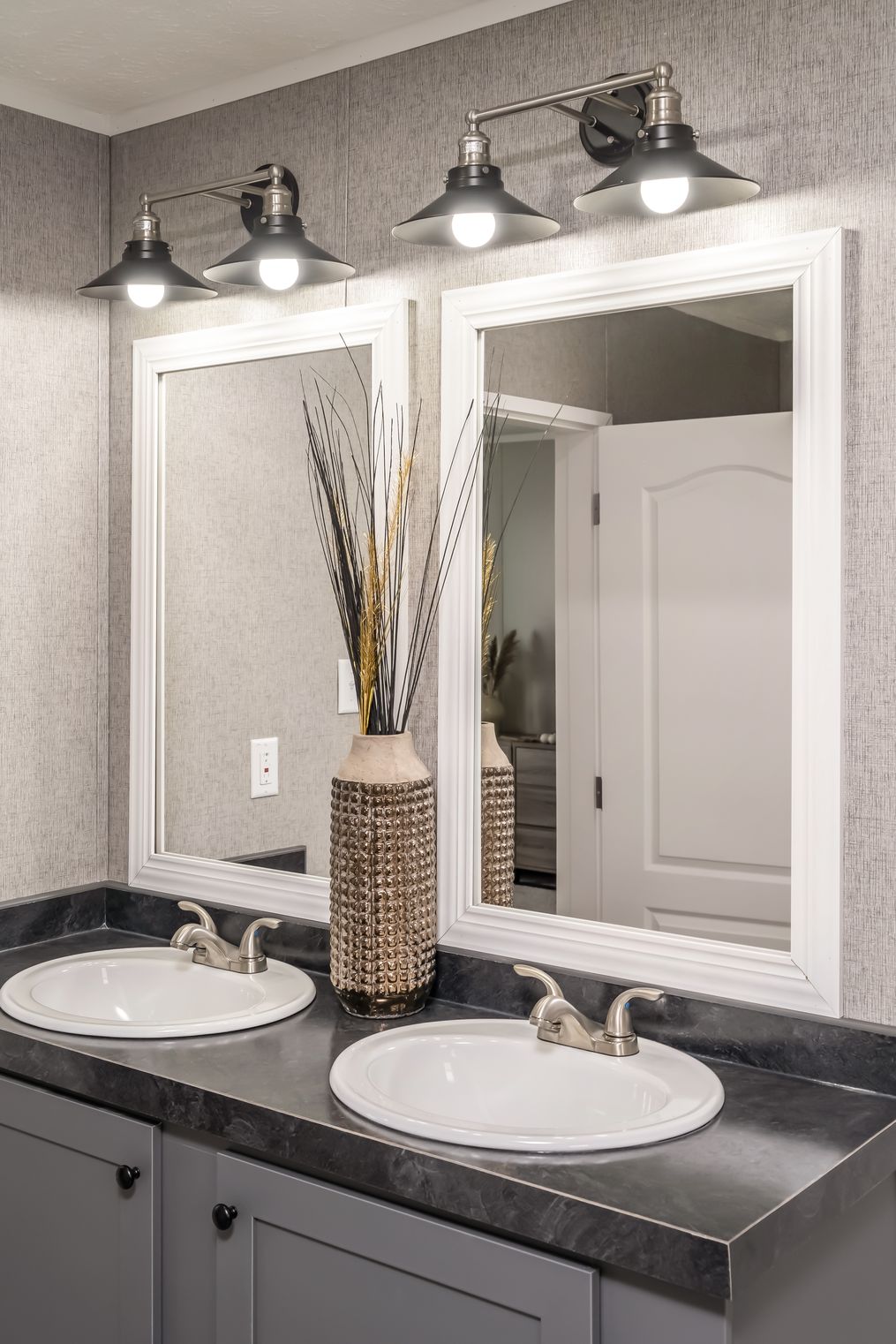 The TRADITION 60B Master Bathroom. This Manufactured Mobile Home features 3 bedrooms and 2 baths.