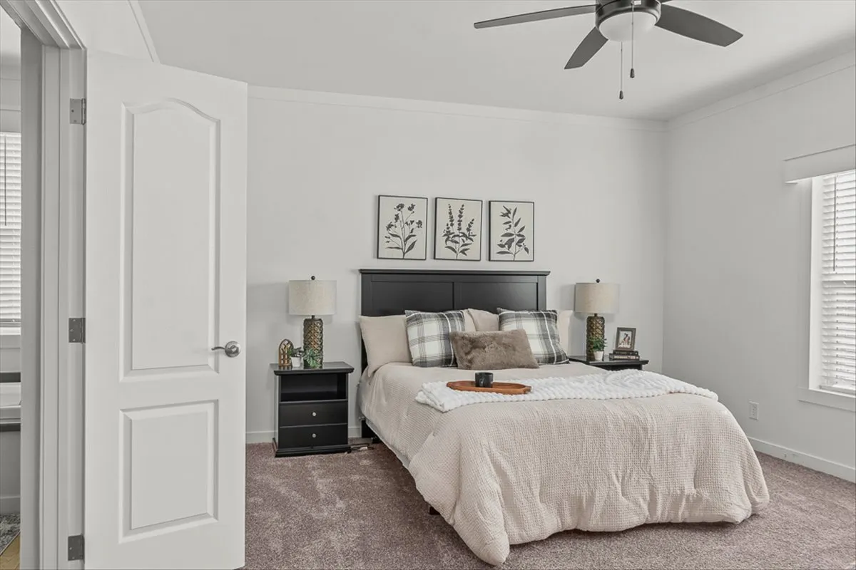 The TU3068A Primary Bedroom. This Manufactured Mobile Home features 4 bedrooms and 2 baths.