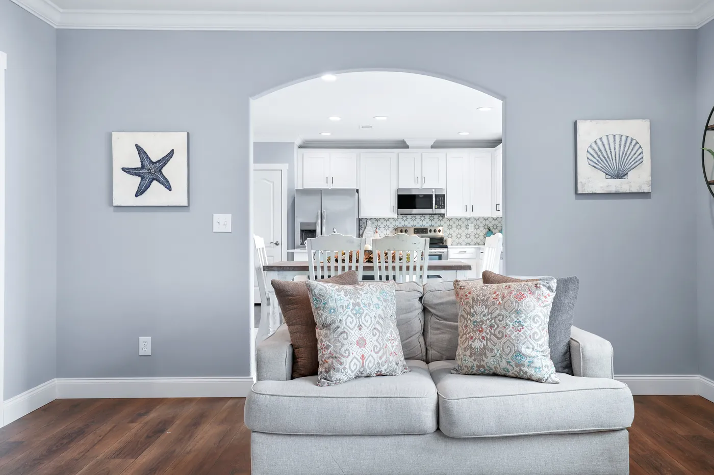 The THE ATLAS Living Room. This Manufactured Mobile Home features 4 bedrooms and 3 baths.