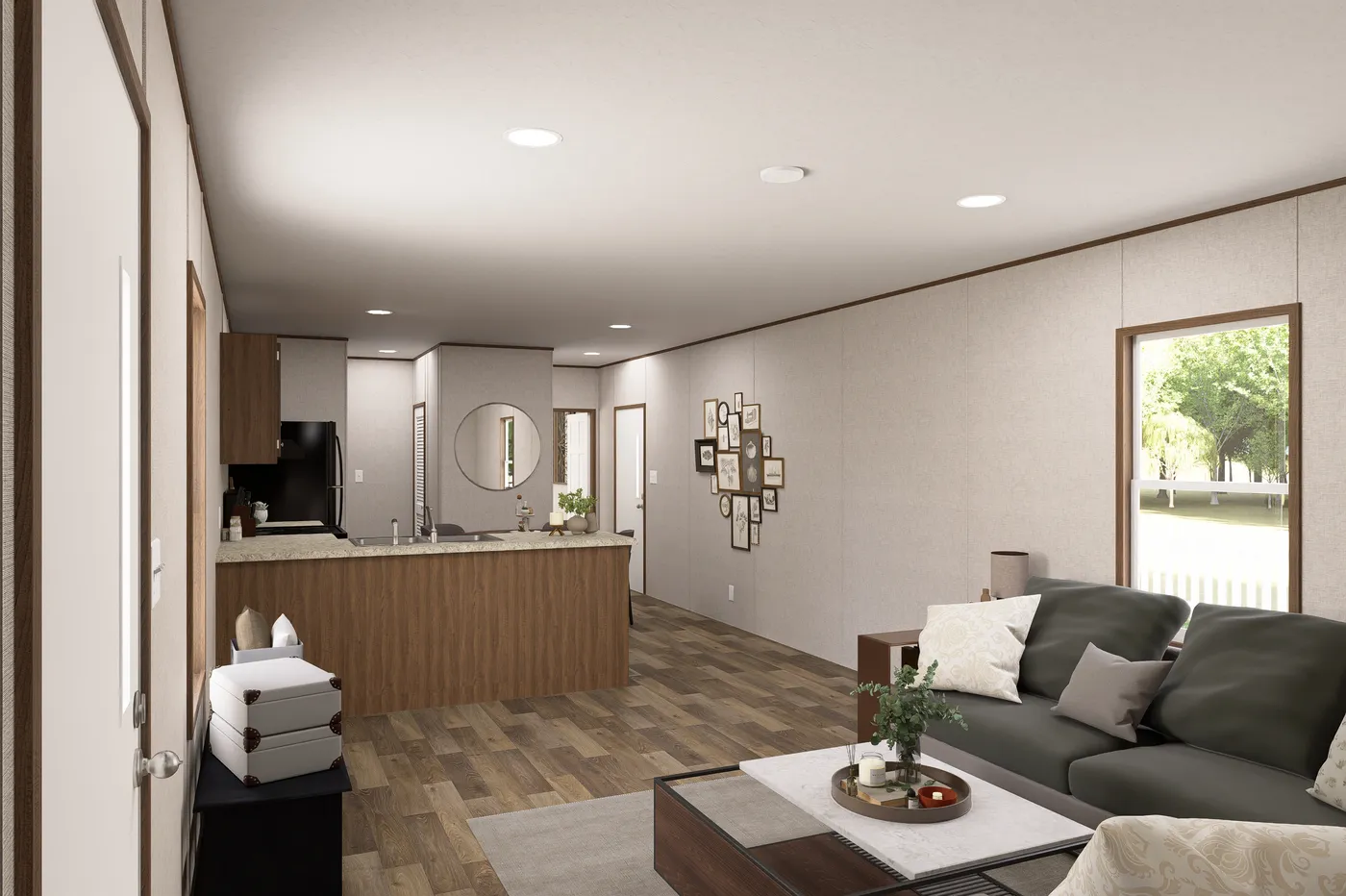 The MAGNOLIA Exterior. This Manufactured Mobile Home features 3 bedrooms and 2 baths.