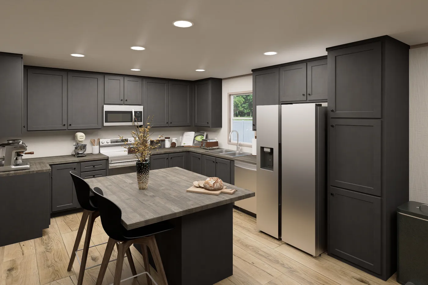 The ULTRA FLEX Kitchen. This Manufactured Mobile Home features 4 bedrooms and 2 baths.