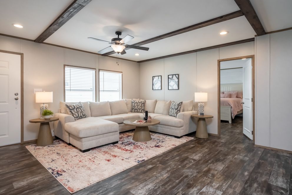 The BELLA VISTA Exterior. This Manufactured Mobile Home features 3 bedrooms and 2 baths.