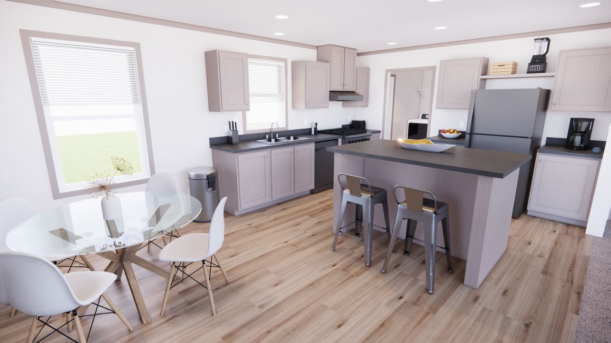 The 5228-E201 ADRENALINE Kitchen. This Manufactured Mobile Home features 3 bedrooms and 2 baths.