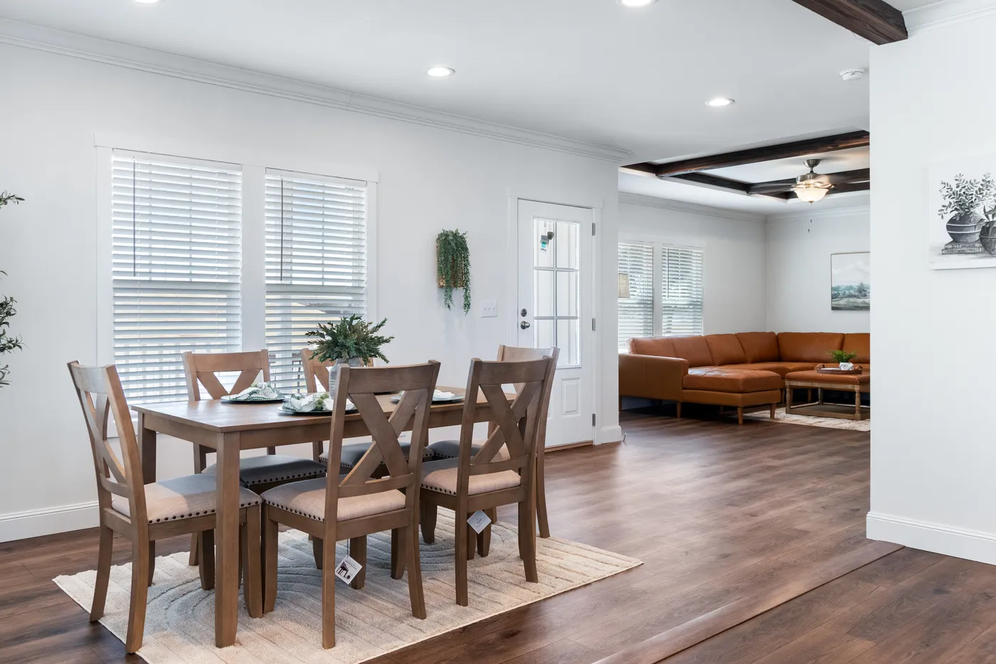 The THE SEDONA 4 Dining Room. This Manufactured Mobile Home features 4 bedrooms and 2 baths.