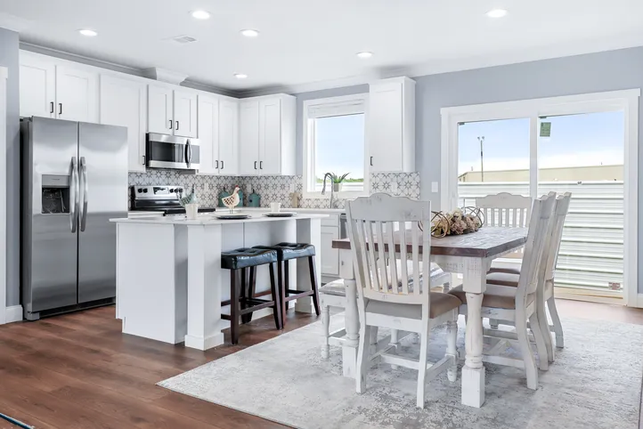 The THE ATLAS Kitchen. This Manufactured Mobile Home features 4 bedrooms and 3 baths.