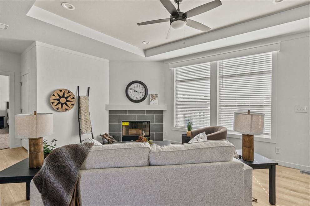 The TU3068A Living Room. This Manufactured Mobile Home features 4 bedrooms and 2 baths.