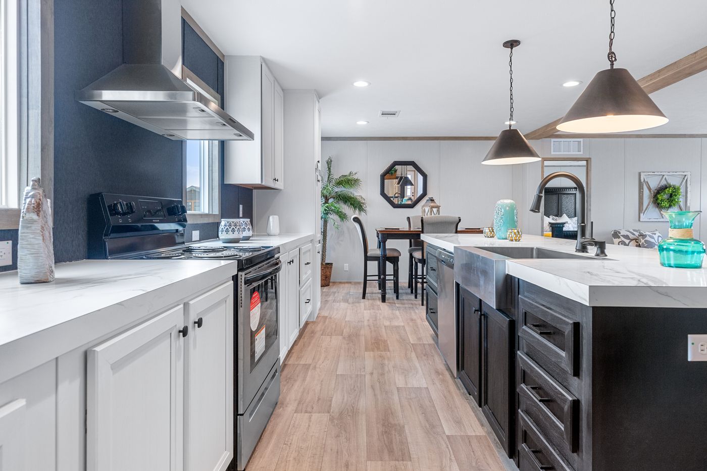 The ANATOLIA Kitchen. This Manufactured Mobile Home features 3 bedrooms and 2 baths.