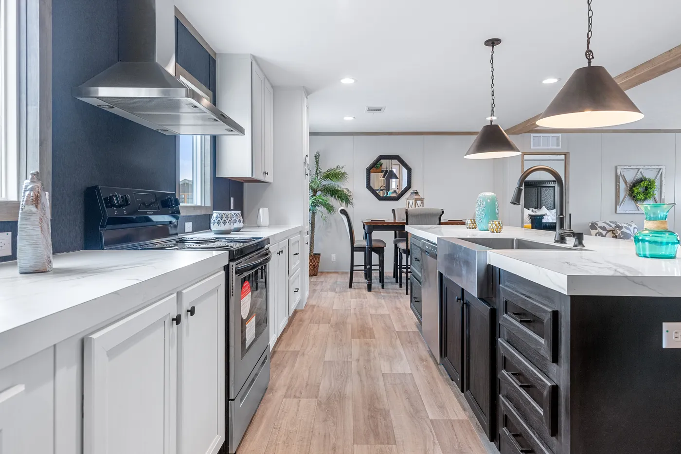 The ANATOLIA Kitchen. This Manufactured Mobile Home features 3 bedrooms and 2 baths.