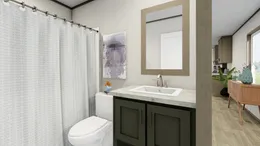 The TUSCANY Guest Bathroom. This Manufactured Mobile Home features 2 bedrooms and 2 baths.